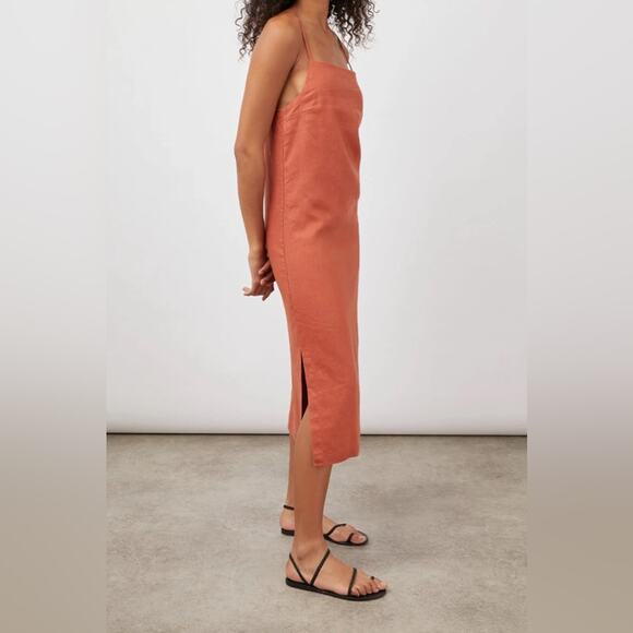 NWT RAILS Linen Demi Midi Dress - Picture 5 of 6